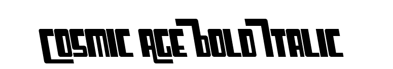 Cosmic Age Bold Italic font preview