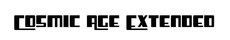 Cosmic Age Extended font preview