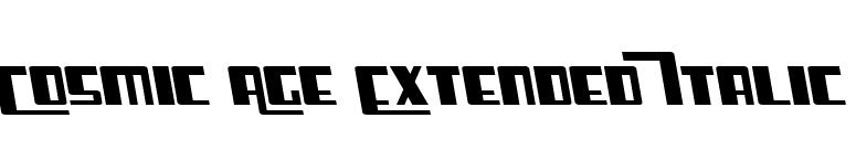 Cosmic Age Extended Italic font preview