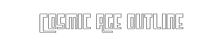 Cosmic Age Outline font preview