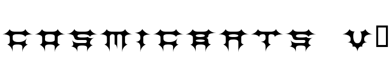 CosmicBats V1 font preview