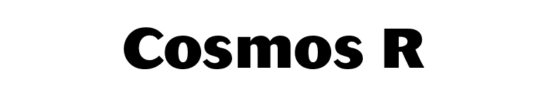 Cosmos R font preview
