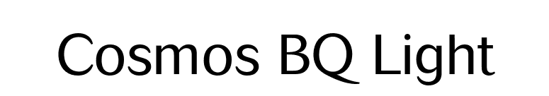 Cosmos BQ Light font preview