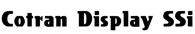 Cotran Display SSi font preview