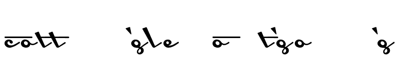 CottingleyOutgoing font preview