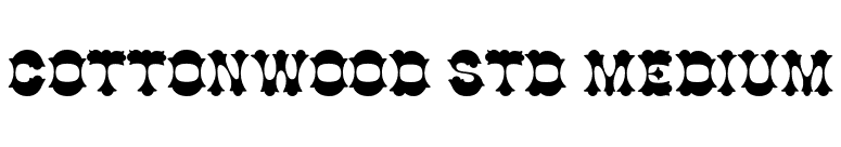 Cottonwood Std Medium font preview