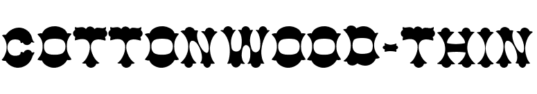 Cottonwood-Thin font preview