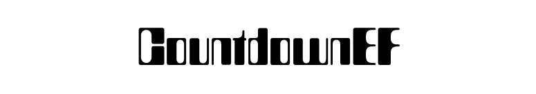CountdownEF font preview