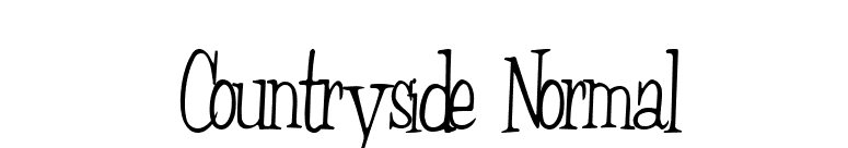 Countryside Normal font preview