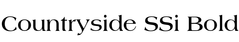 Countryside SSi Bold font preview