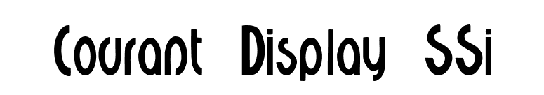 Courant Display SSi font preview