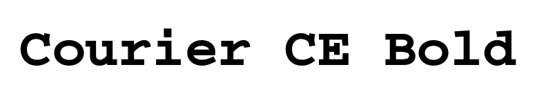 Courier CE Bold font preview