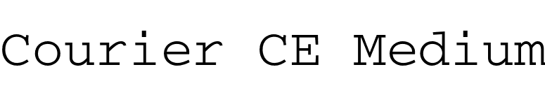Courier CE Medium font preview