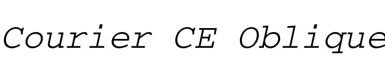 Courier CE Oblique font preview