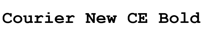 Courier New CE Bold font preview