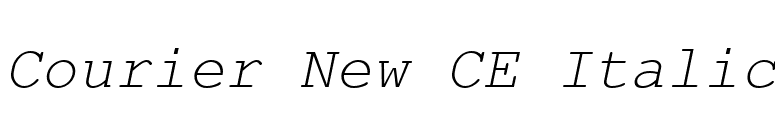 Courier New CE Italic font preview