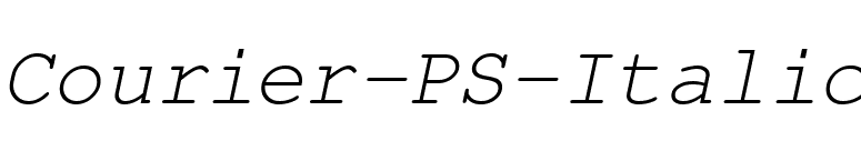 Courier-PS-Italic font preview