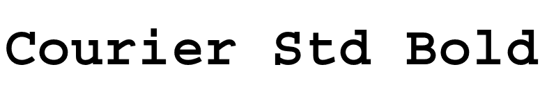 Courier Std Bold font preview