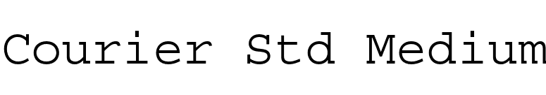 Courier Std Medium font preview