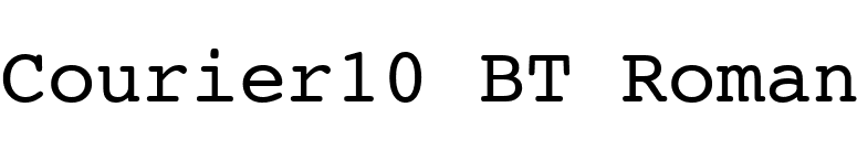 Courier10 BT Roman font preview