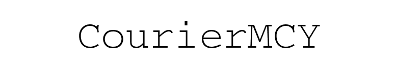 CourierMCY font preview
