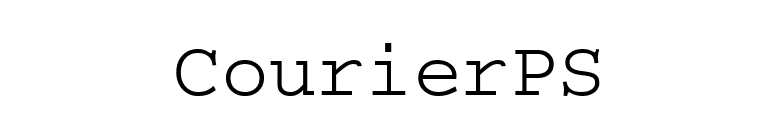 CourierPS font preview