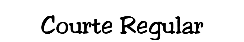 Courte Regular font preview