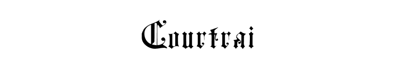 Courtrai font preview