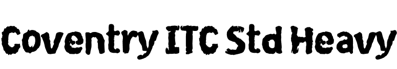 Coventry ITC Std Heavy font preview