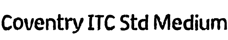 Coventry ITC Std Medium font preview