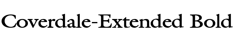 Coverdale-Extended Bold font preview