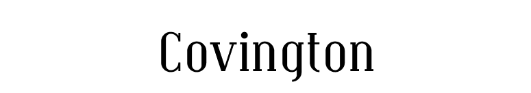 Covington font preview