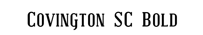 Covington SC Bold font preview