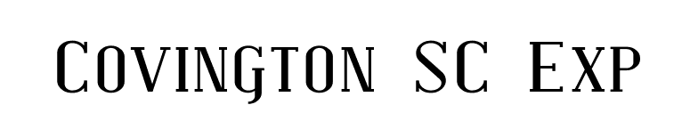 Covington SC Exp font preview