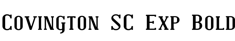 Covington SC Exp Bold font preview