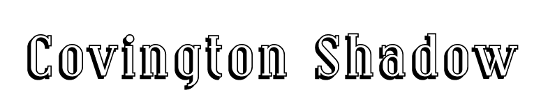Covington Shadow font preview