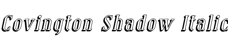 Covington Shadow Italic font preview
