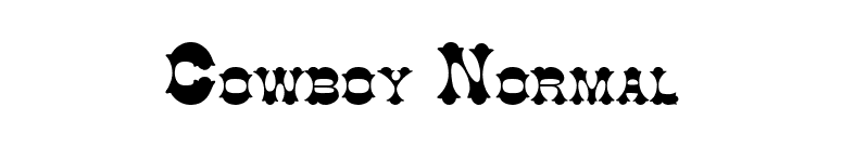 Cowboy Normal font preview