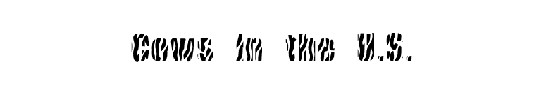 Cows In the U.S. font preview