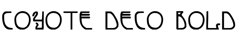 Coyote Deco Bold font preview