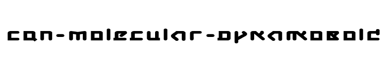 CQN-Molecular-DynamoBold font preview