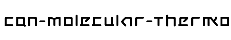 CQN-Molecular-Thermo font preview