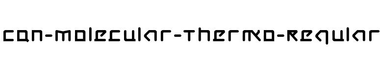 CQN-Molecular-Thermo-Regular font preview
