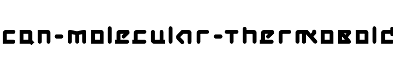 CQN-Molecular-ThermoBold font preview