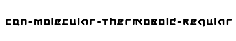CQN-Molecular-ThermoBold-Regular font preview