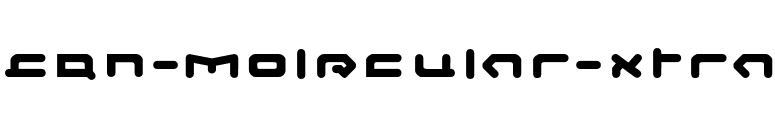 CQN-Molecular-Xtra font preview