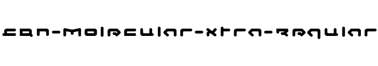 CQN-Molecular-Xtra-Regular font preview