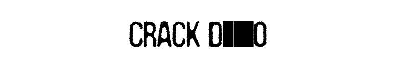 Crack DEMO font preview