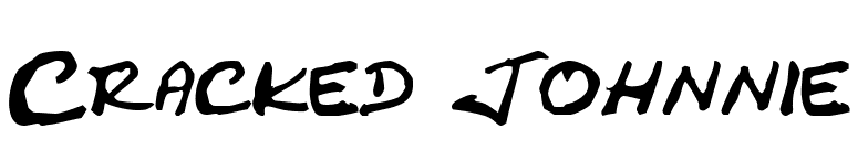 Cracked Johnnie font preview