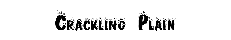 Crackling Plain font preview